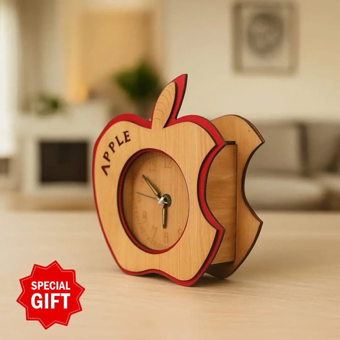 Apple Icon Desk Clock