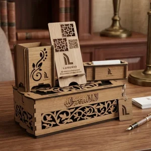 Luxurio Luxury Wooden Desk Combo Gift Set